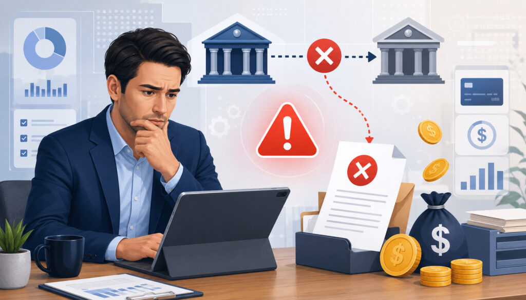 ACH return fees and failed payment costs illustration