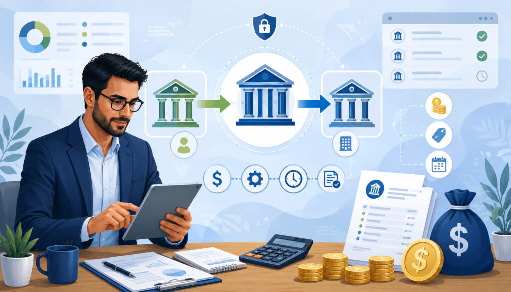 Common ACH processing fees and bank transfer costs illustration