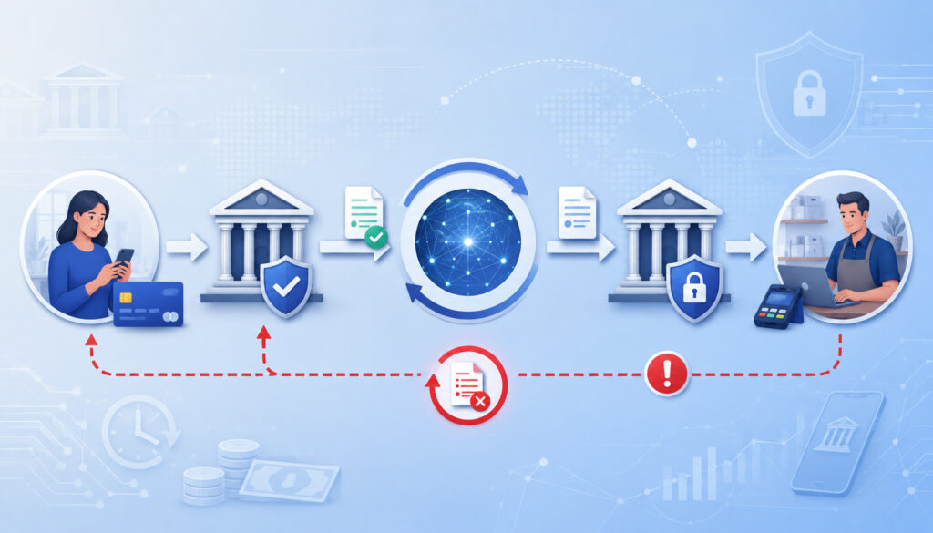 ACH return process workflow illustration
