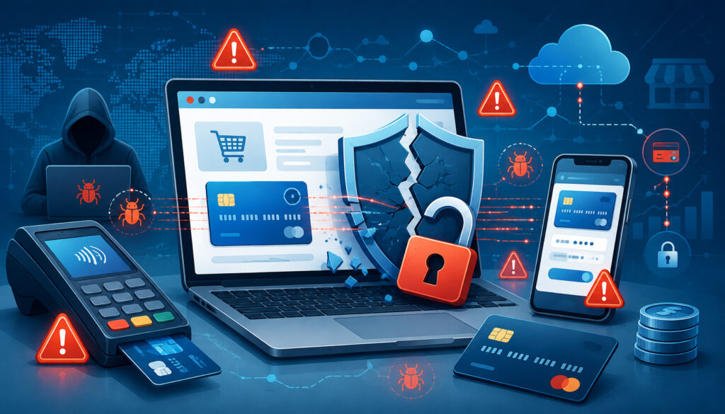 Payment security breach exposing sensitive customer data